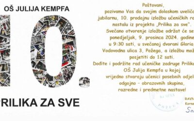 POZIVNICA: 10. PRILIKA ZA SVE