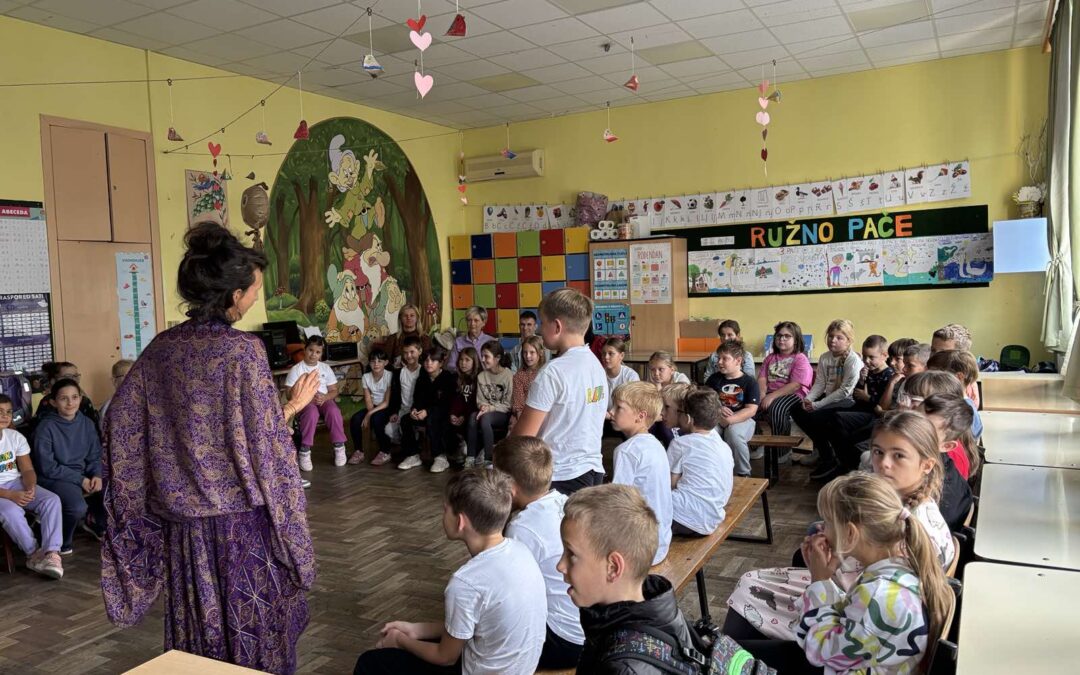 Pripovjedačica Margareta Peršić u OŠ Julija Kempfa