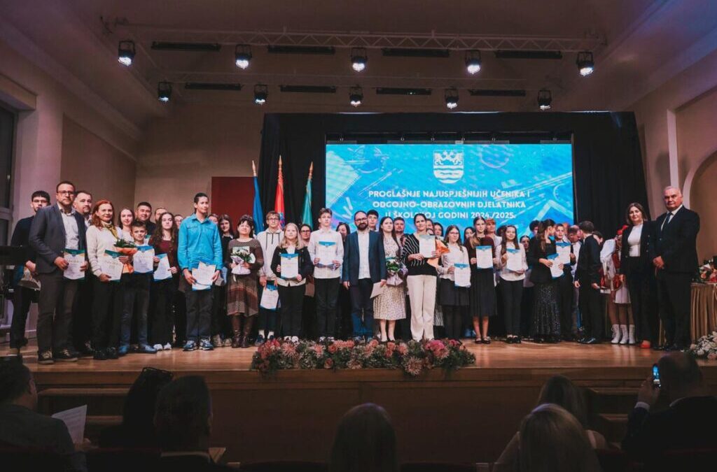 Županija nagradila najuspješnije učenike i odgojno-obrazovne djelatnike
