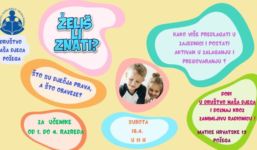 Radionica za učenike razredne nastave