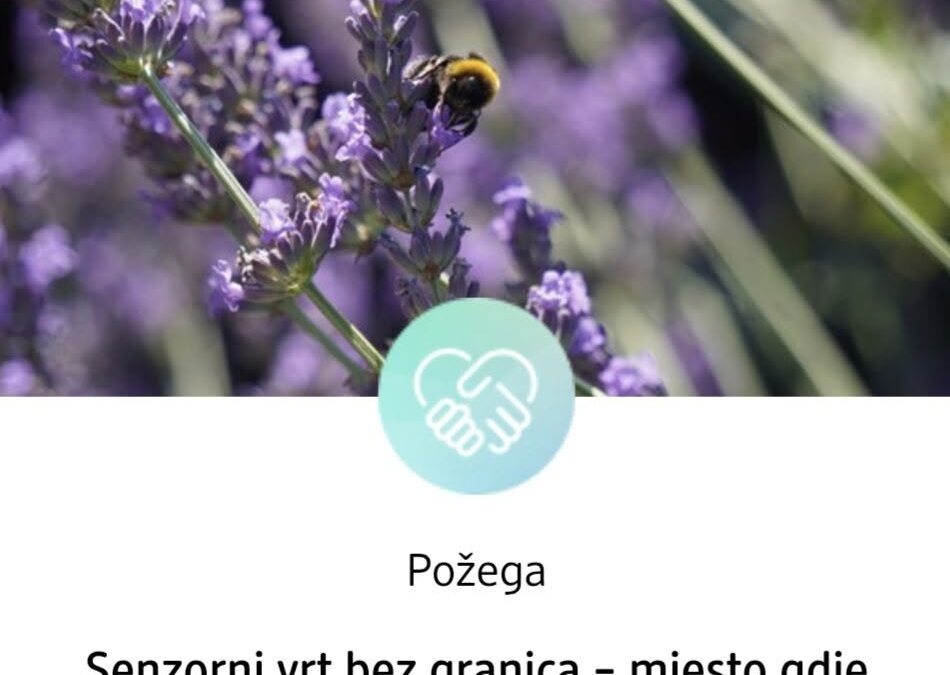 Inicijativa dm-a Žar za budućnost – ODOBREN PROJEKT SENZORNI VRT BEZ GRANICA